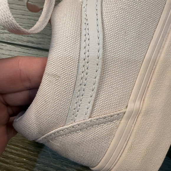 Vans Old Skool Mono Peach Blush Sneakers Low Top Lace Closure Size 9W NWT - Picture 11 of 13